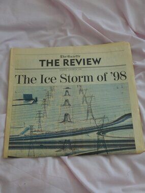 Vintage 1998 Montreal Gazette Ice Storm Special Edition Newspaper Section